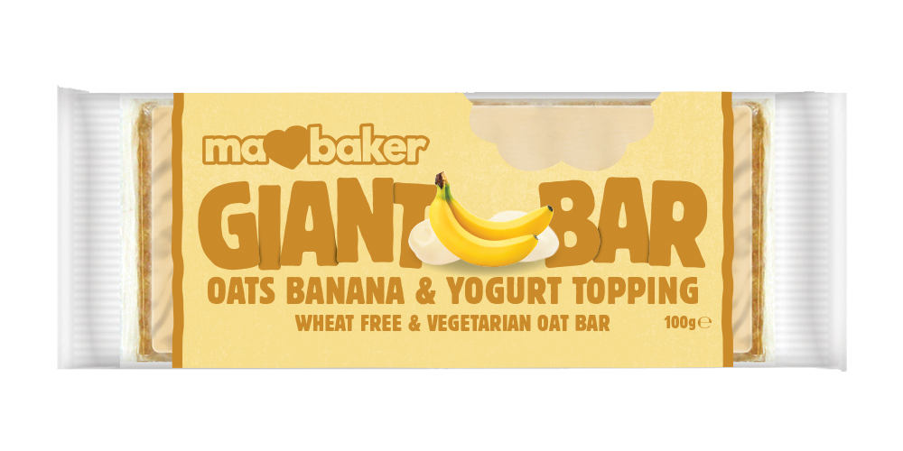 Ovsena ploščica - Banana in jogurt - 100g